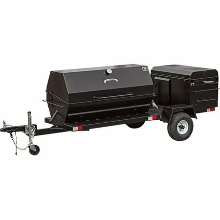 MEADOW CREEK Caterer's Delight CD120G 72in Gas Pig Roaster and Chicken Cooker BBQ Pit Towable Combo 732CD120G